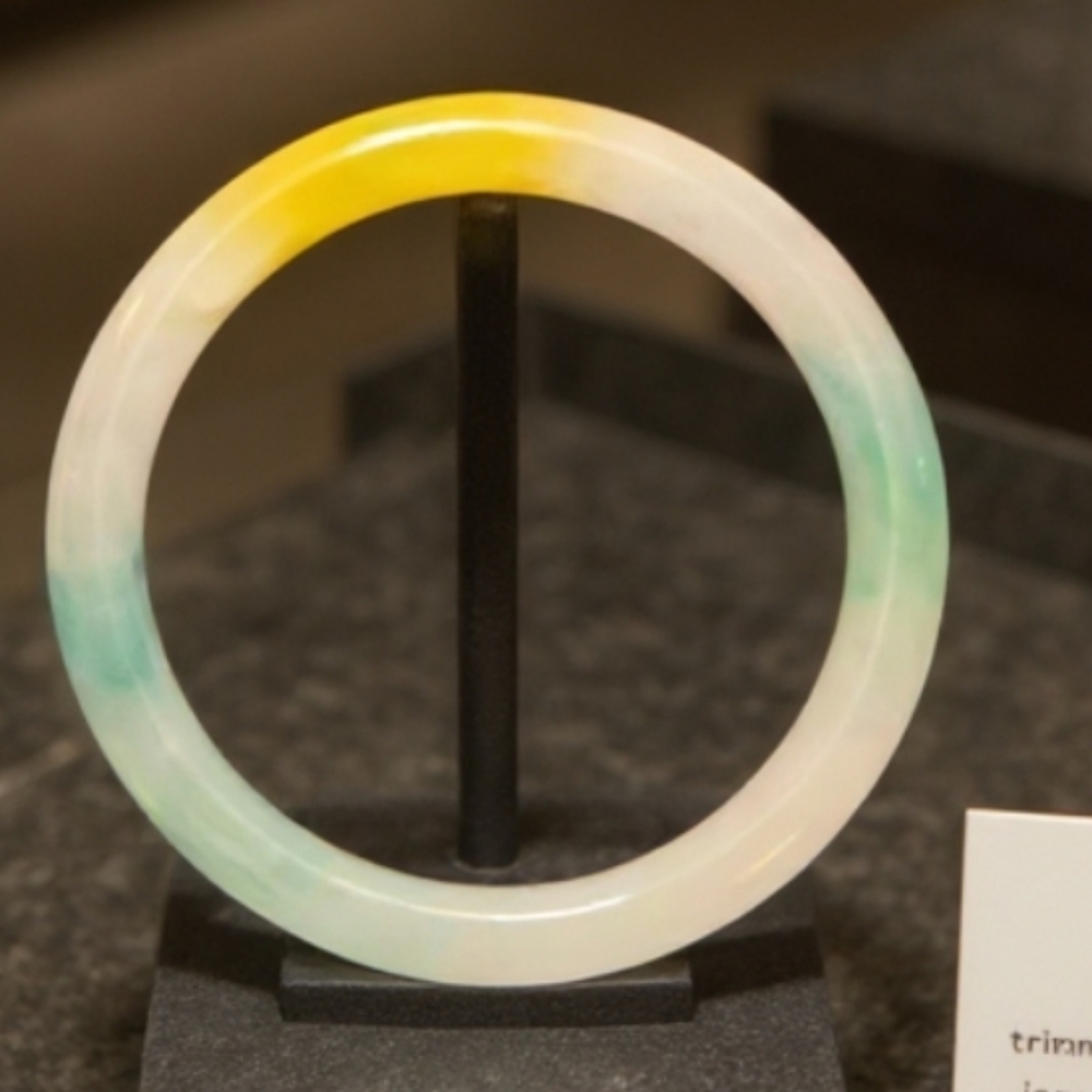 Elegant Jadeite Multicolor  Bangle